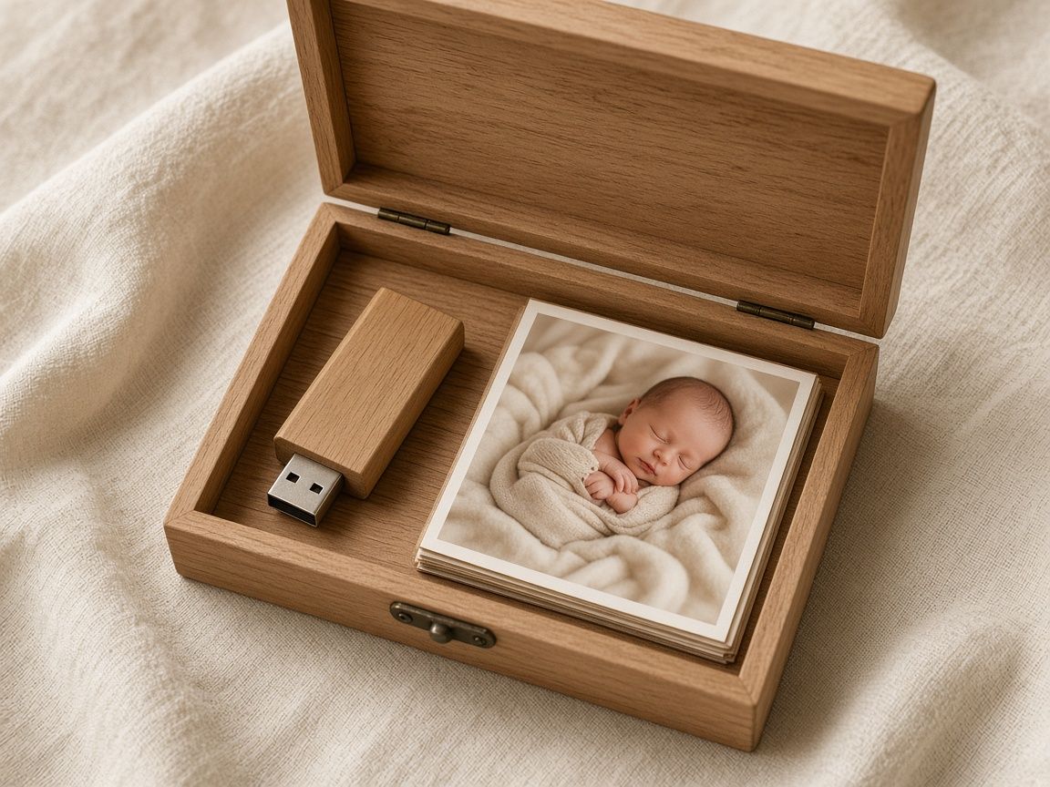 Ahşap Kutu + USB Seti